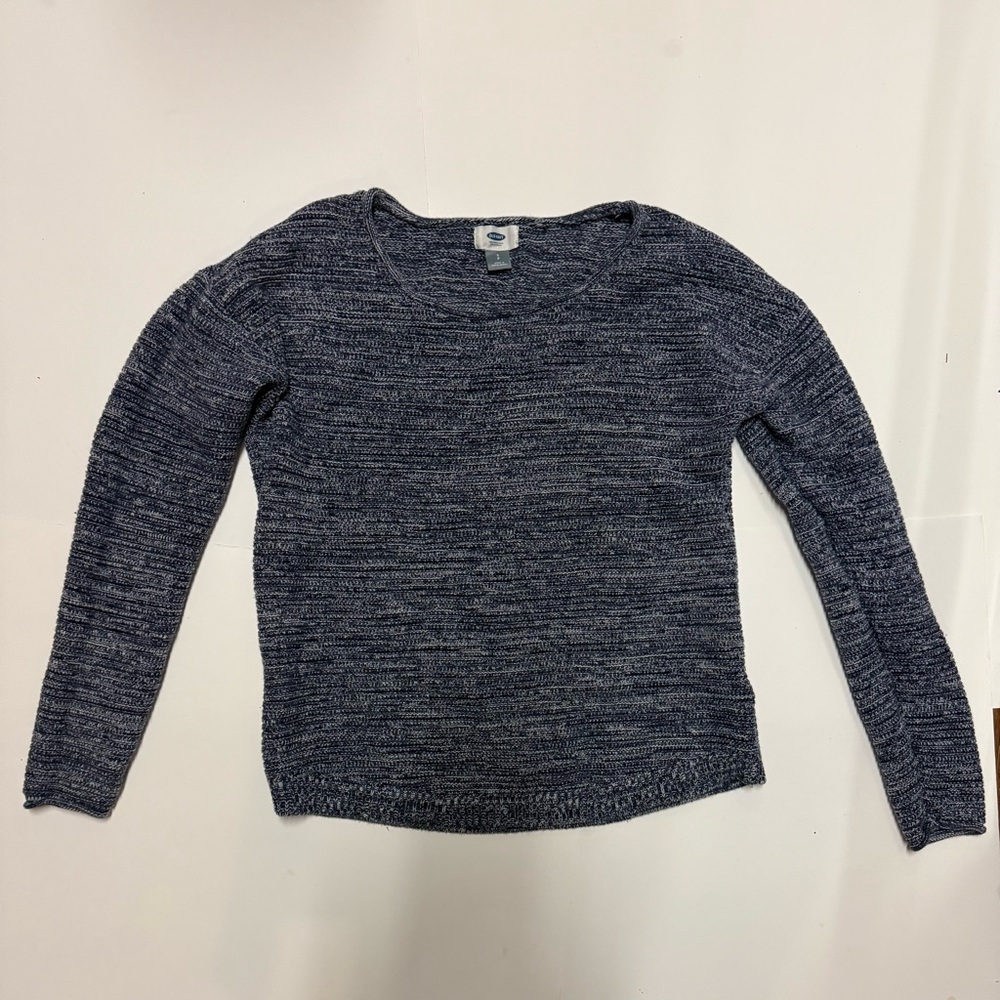 Old Navy Women's Heathered Navy Sweater